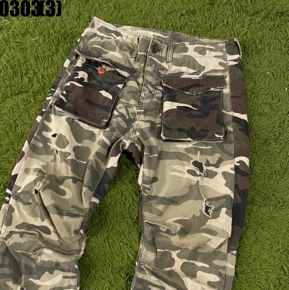 빈티지 밀리터리 카모 팬츠 상품이미지2