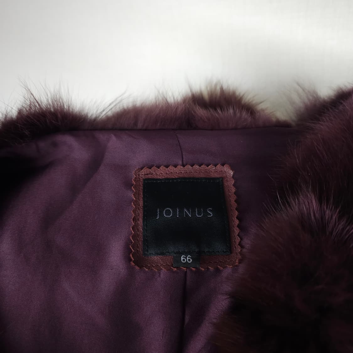 조이너스 여우털 베스트 여성66사이즈  상품이미지3