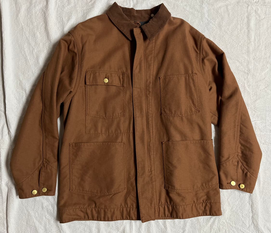(3)언유즈드 UNUSED 덕 커버올 자켓 (브라운) 워크자켓 상품이미지3