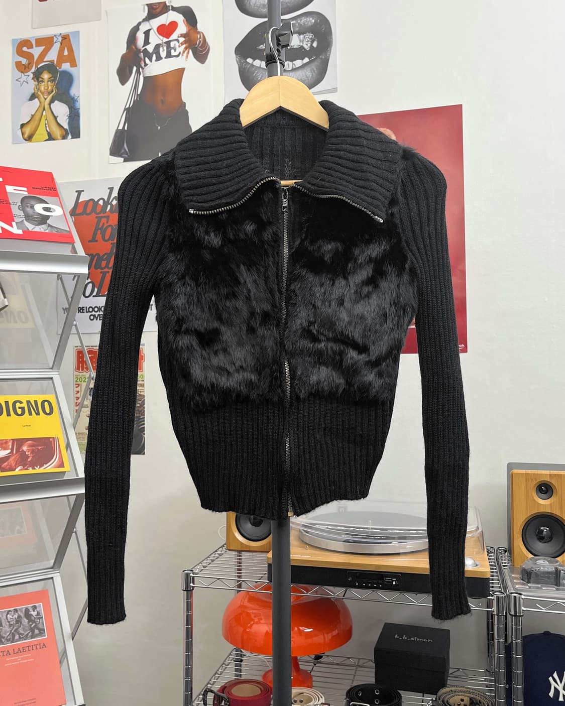 올드 빈티지 퍼 후드 다운 패딩 상품이미지5