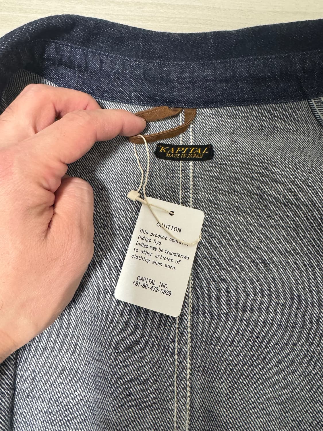 캐피탈 데님 커버롤 인디고 자켓 3사이즈 판매합니다 상품이미지4