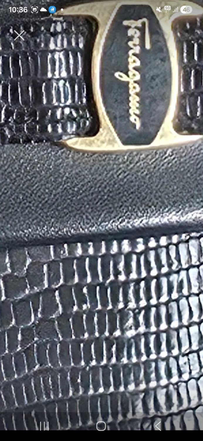 Ferragamo 페라가모 블랙 로퍼 B37 가죽235 상품이미지4