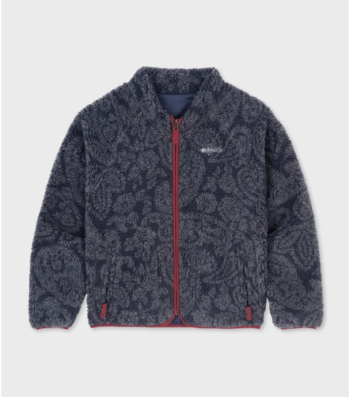 홈바디띵즈 홈바디 플리스 패턴 자켓 네이비 상품이미지1