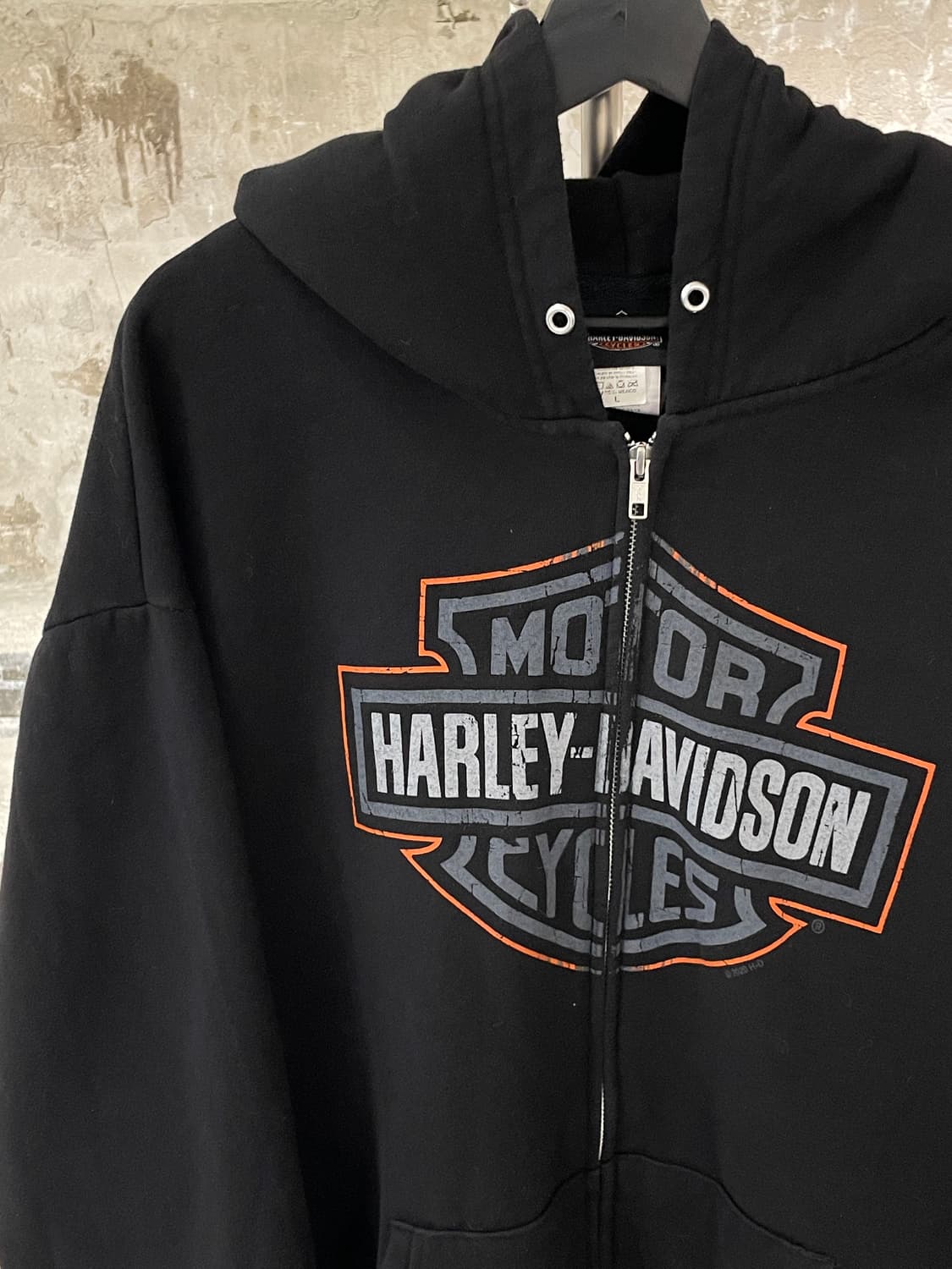 할리 데이비슨 코리아 블랙 드래곤 & 타이거 후디 집업 상품이미지2