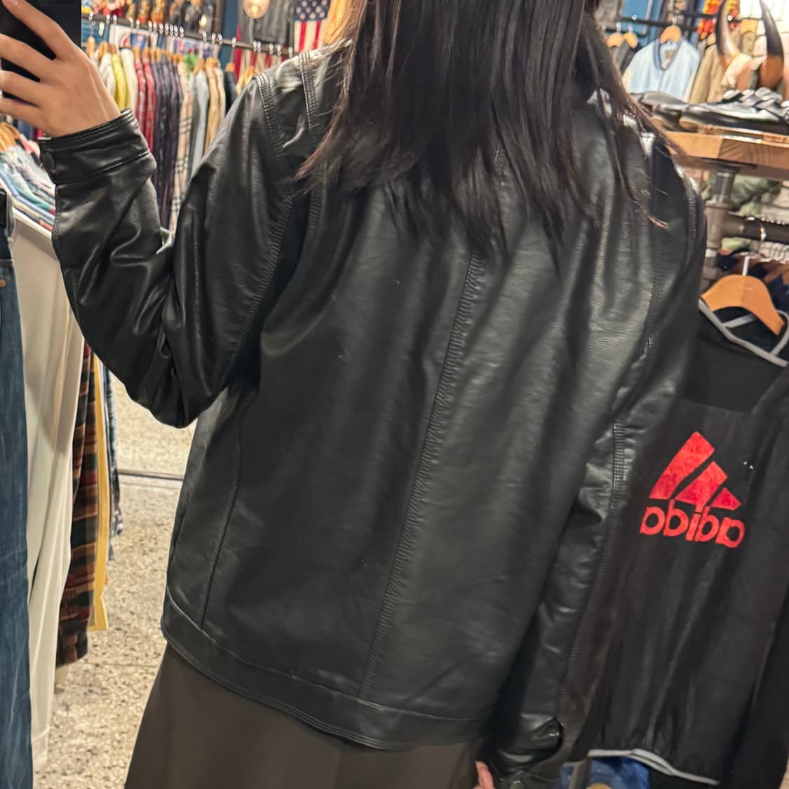 levis 리바이스 레더 뽀글이 자켓 상품이미지10