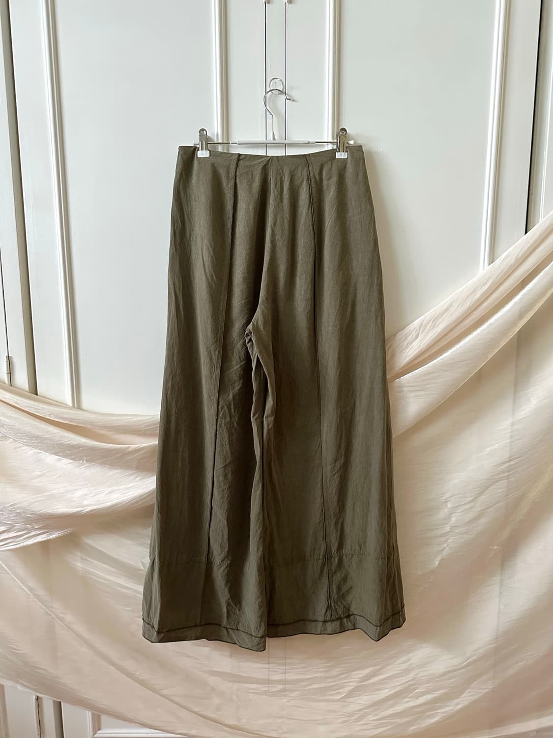 Khaki flutter pants 상품이미지10