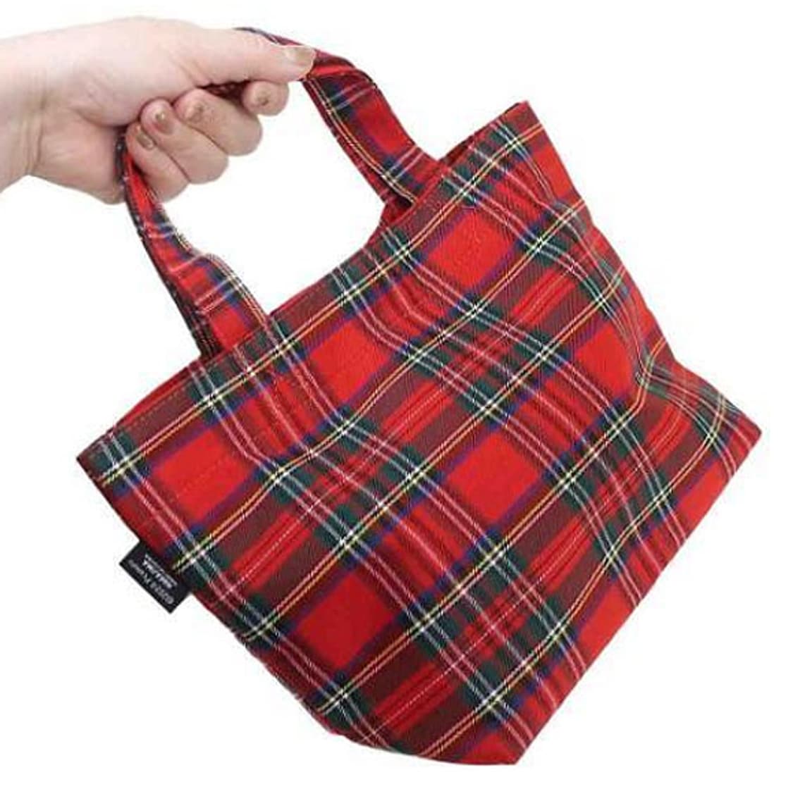 스누피&테디베어 체크 토트백 상품이미지4