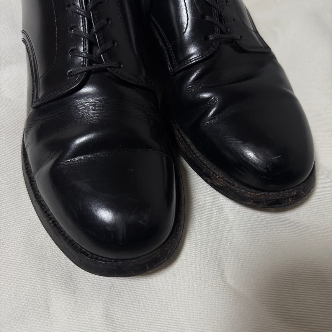 [8 1/2, 265]피그벨 블랙 미해군 서비스 슈즈 더비 상품이미지5