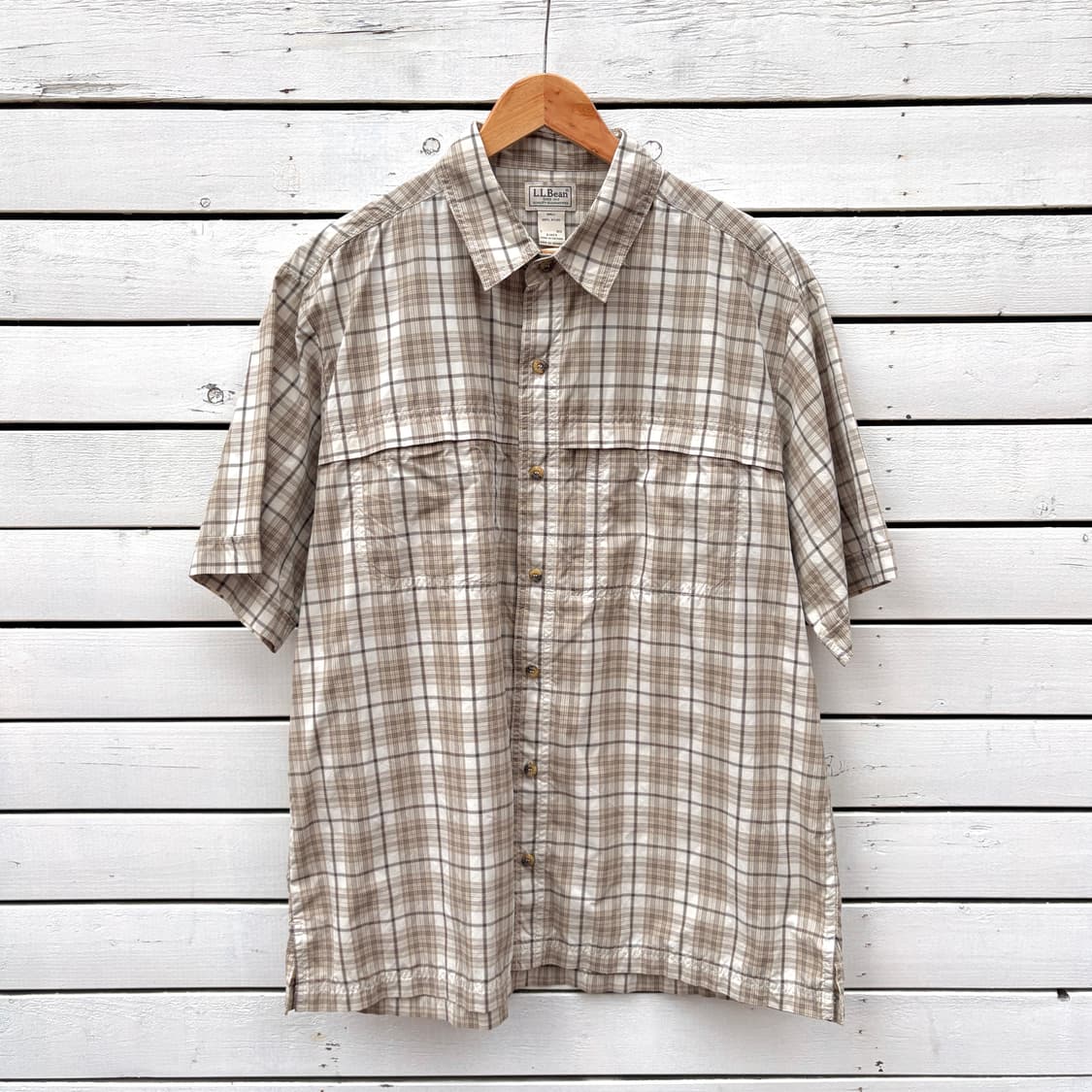 L.L.bean 엘엘빈 체크 반팔 셔츠 상품이미지1