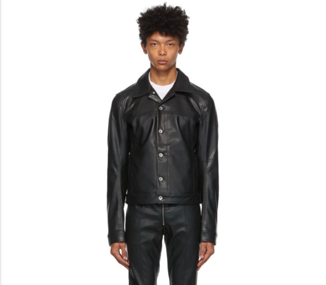 Rick Owens DRKSHDW 페이크 레더 워크 트러커 자켓 상품이미지1