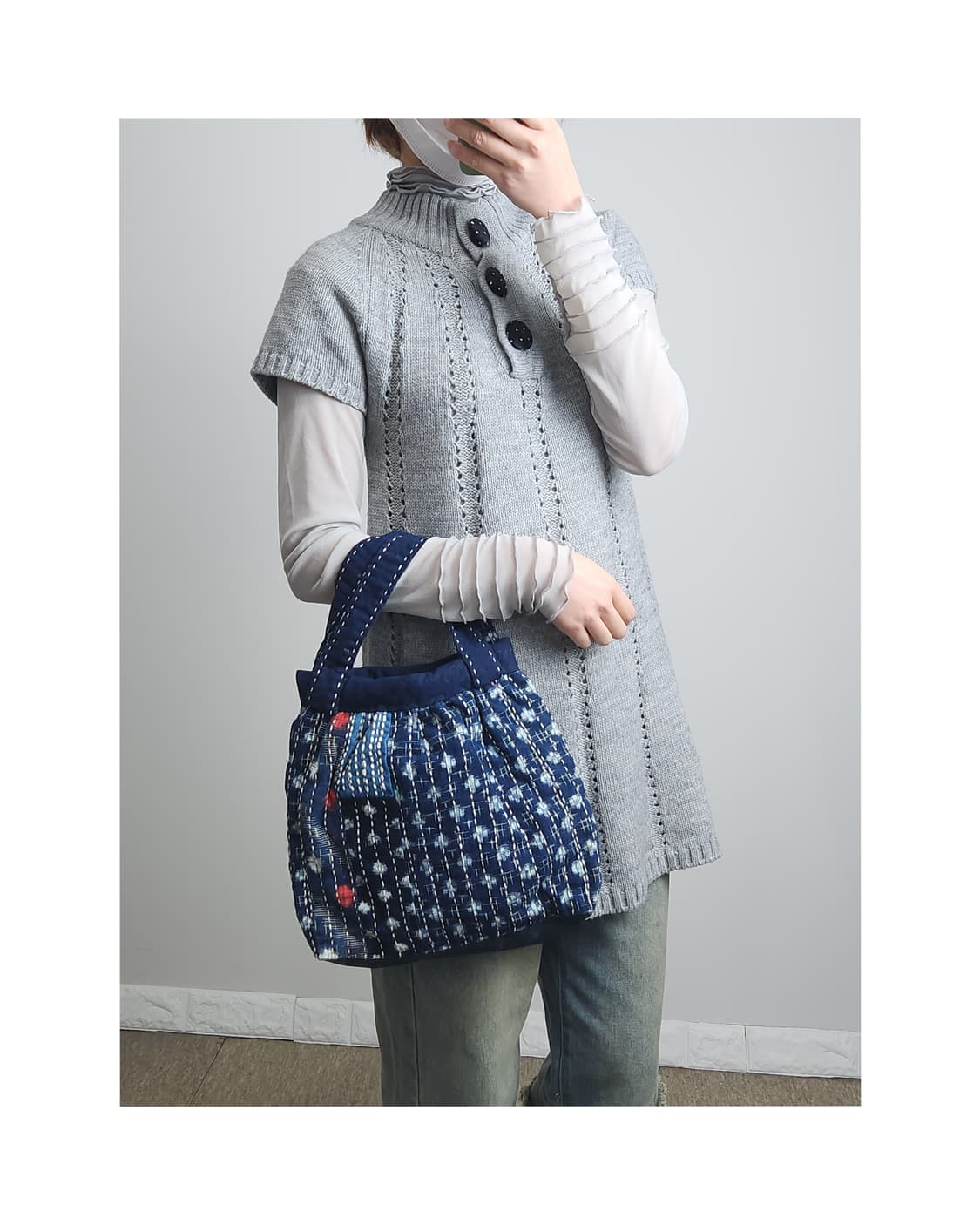 퀼트 토트백 상품이미지1