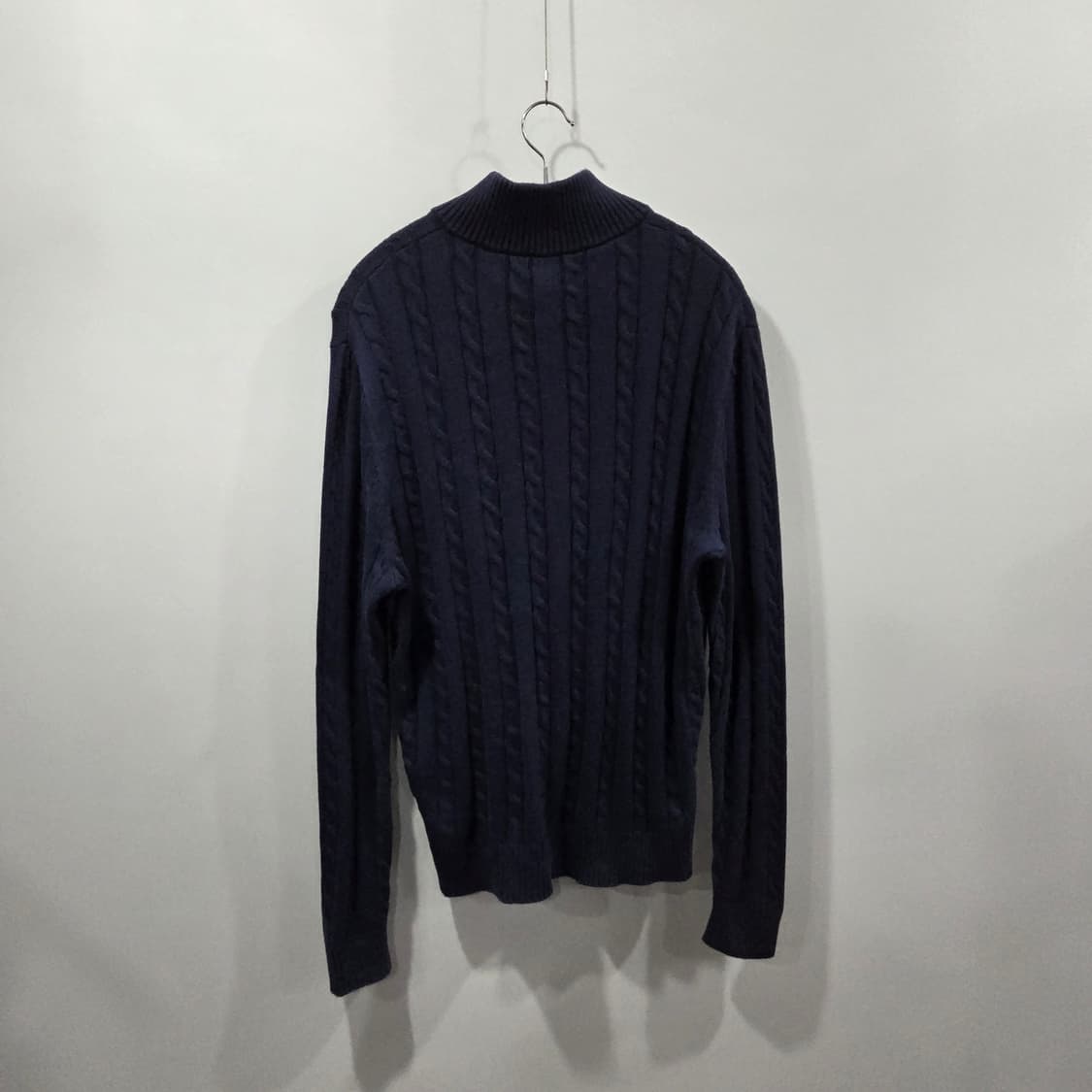 브룩스브라더스 풀오버 하프집업 케이블 니트 L 상품이미지4