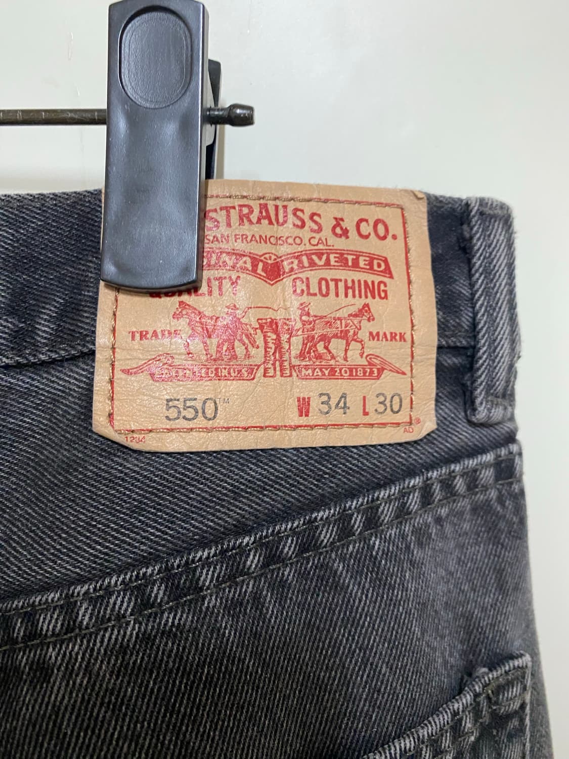 리바이스 550 블랙진 34x30 상품이미지3