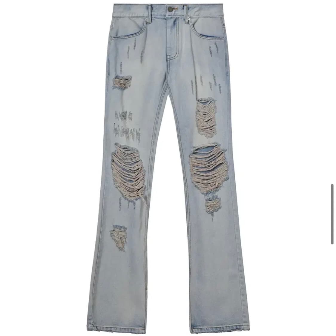 오픈와이와이 DISTRESSED WASHED JEANS 팬츠 아이스블루 상품이미지1
