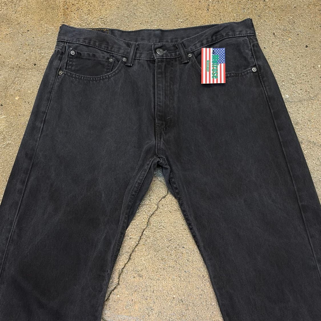 미국 빈티지 리바이스 505 블랙진 청바지 상품이미지2