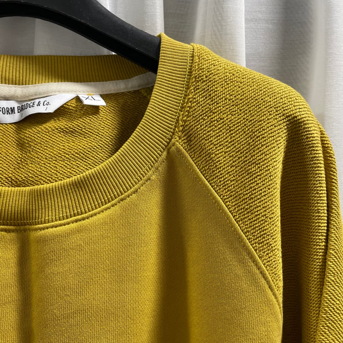 유니폼브릿지/ 스트링 리버스 스웻셔츠 머스타드/ X 상품이미지3