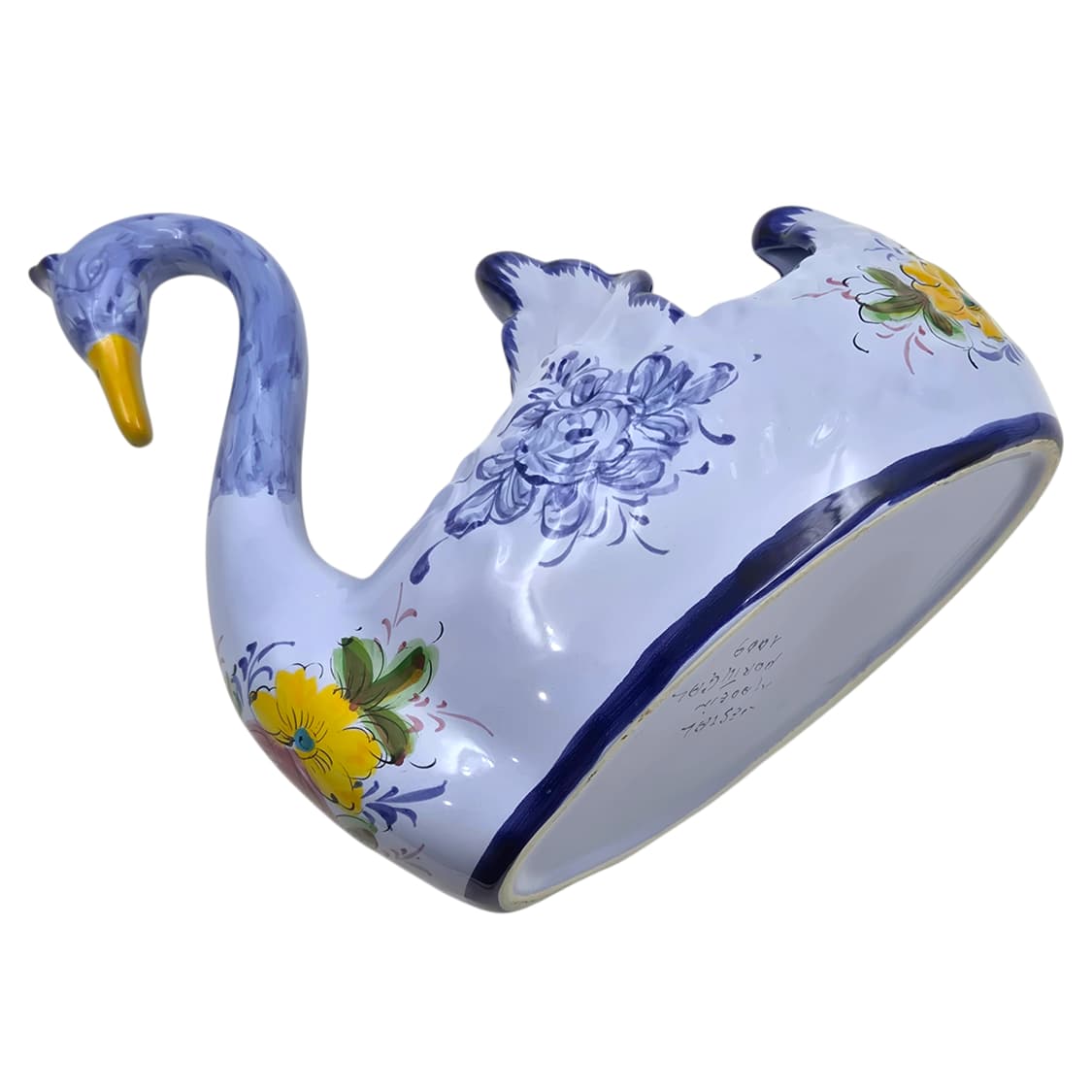 90s 포르투갈 핸드메이드 플로랄 대형 백조 홀더 상품이미지4