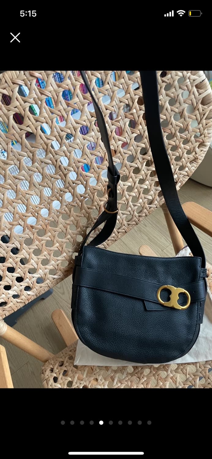 [정품/미사용] 토리버치 제미나이 링크 크로스비디 블랙 상품이미지5