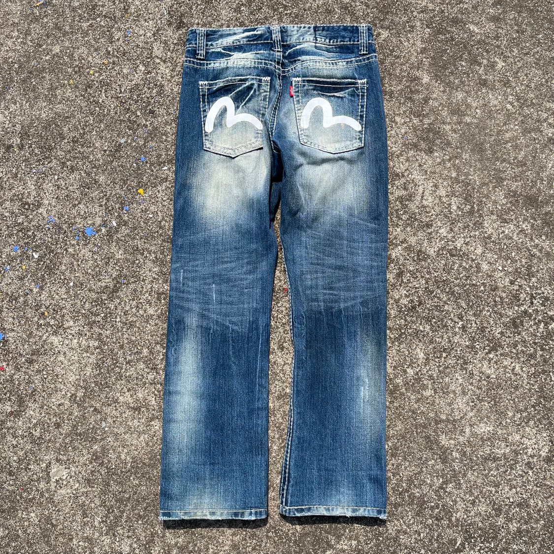 [34] 에비수 빅로고 데님 팬츠 상품이미지7