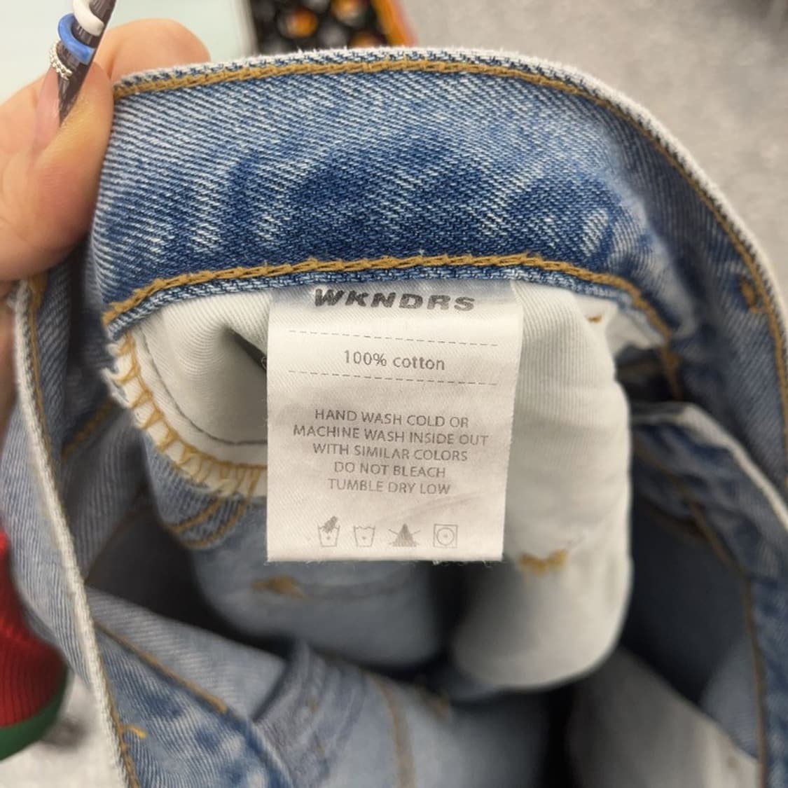 위캔더스 스트릿힙합 키치패치 카펜터 데님팬츠 30인치 C07836 상품이미지7