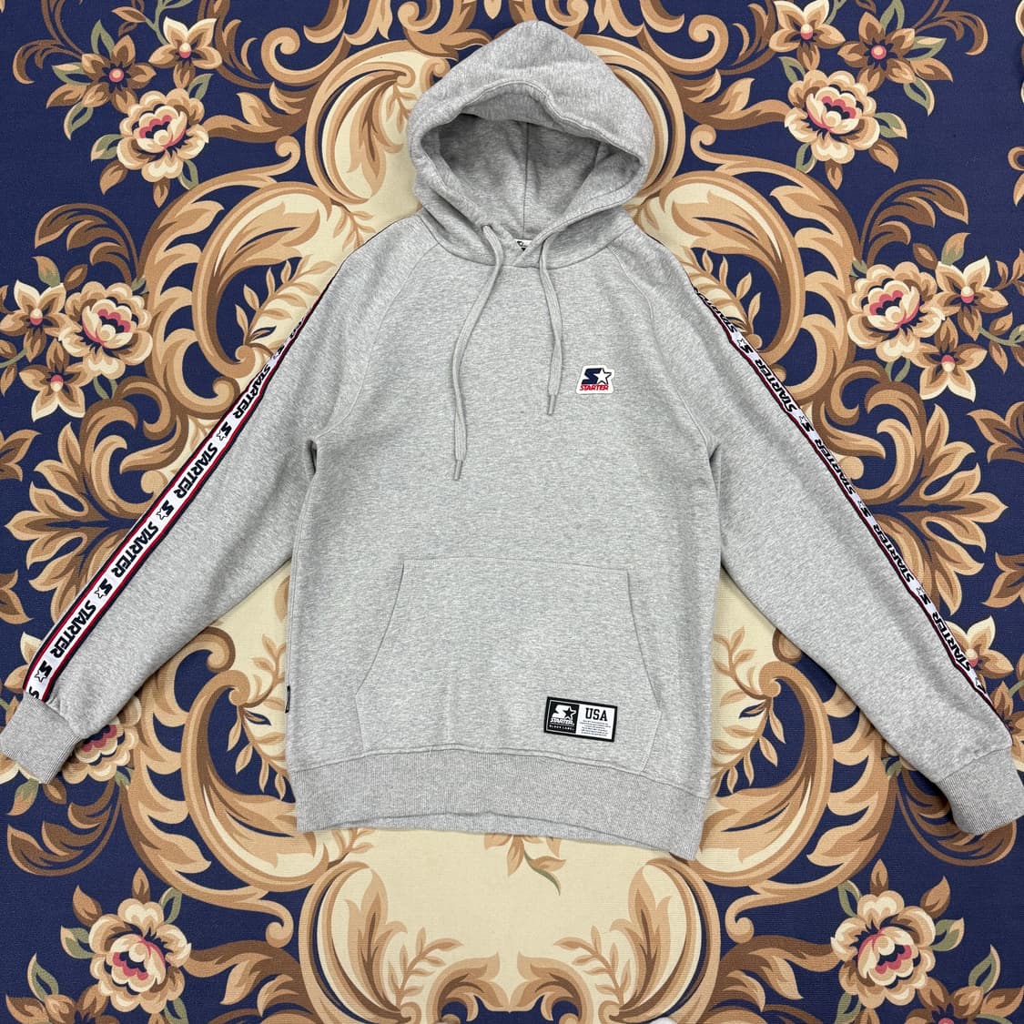 (M)스타터 Starter 사이드라인 후드티셔츠(그레이) 상품이미지1