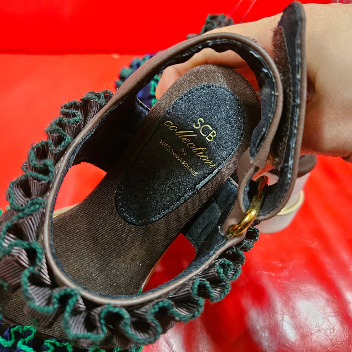 슈콤마보니 캉캉 키높이 샌들 220size 상품이미지8