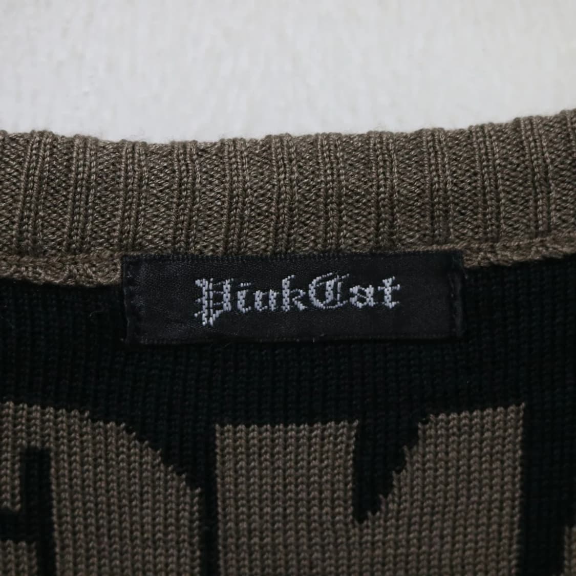 PINK CAT 브라운 레터링 니트 61060 상품이미지8