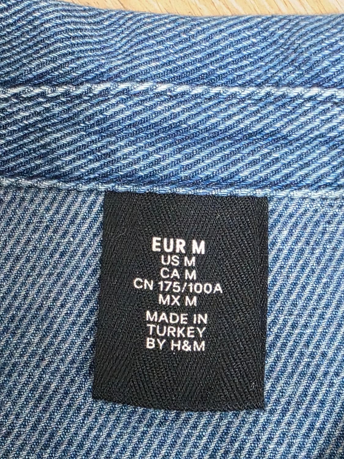 H&M 에이치앤엠 데님 초어 자켓 M 상품이미지3