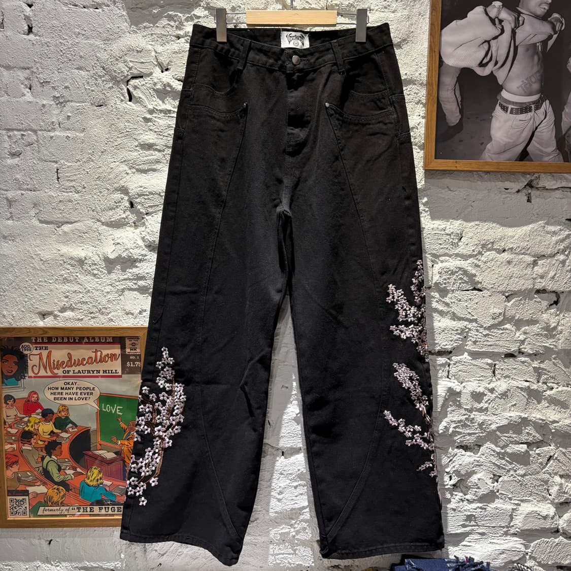 일제빈티지 사쿠라 자수 팬츠 상품이미지2