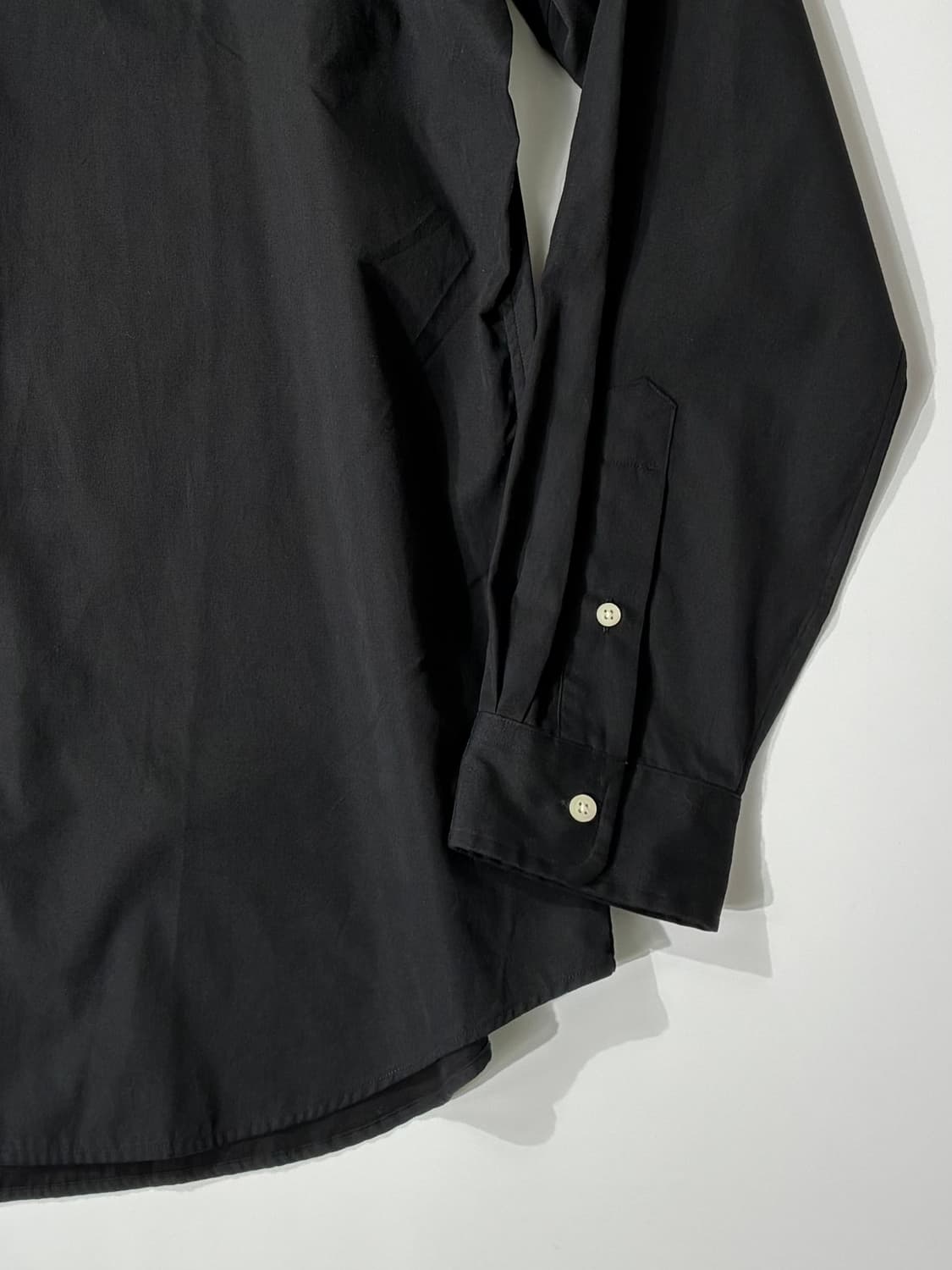 폴로 랄프로렌 클래식 핏 포플린 버튼 다운 셔츠 블랙 L사이즈 상품이미지3