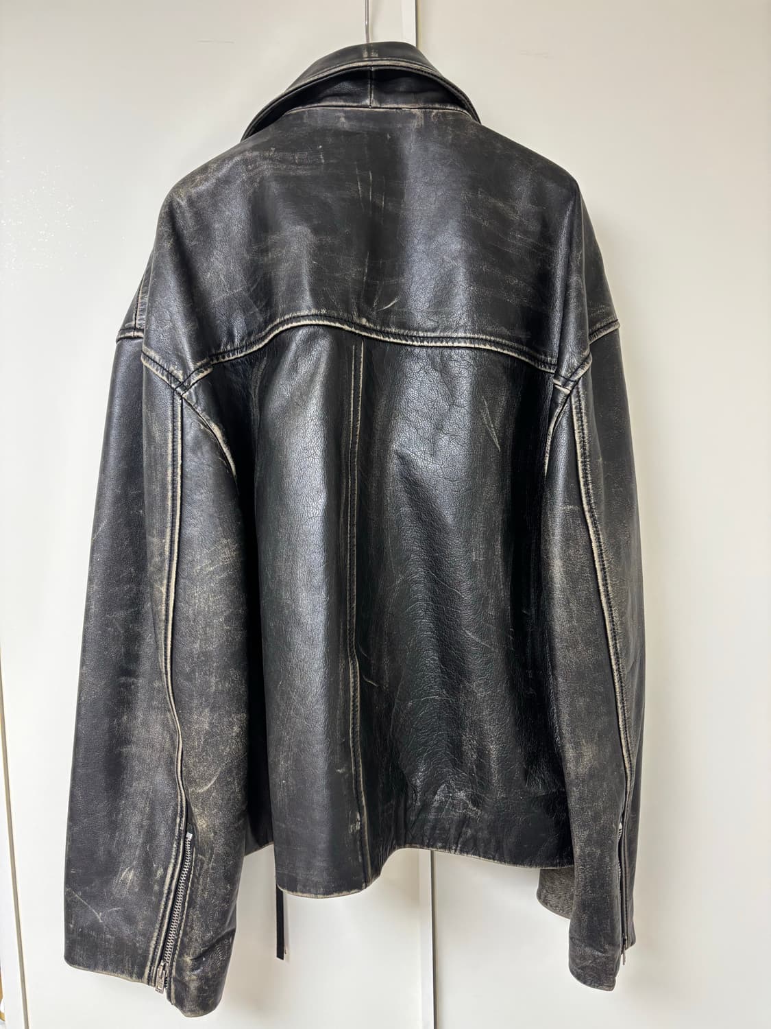 아크네 스튜디오 빈티지 페이드 레더 자켓 40 상품이미지6