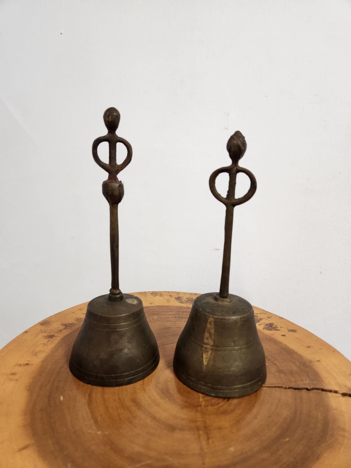 골동품 빈티지 황동 종 핸드벨 2개 상품이미지1