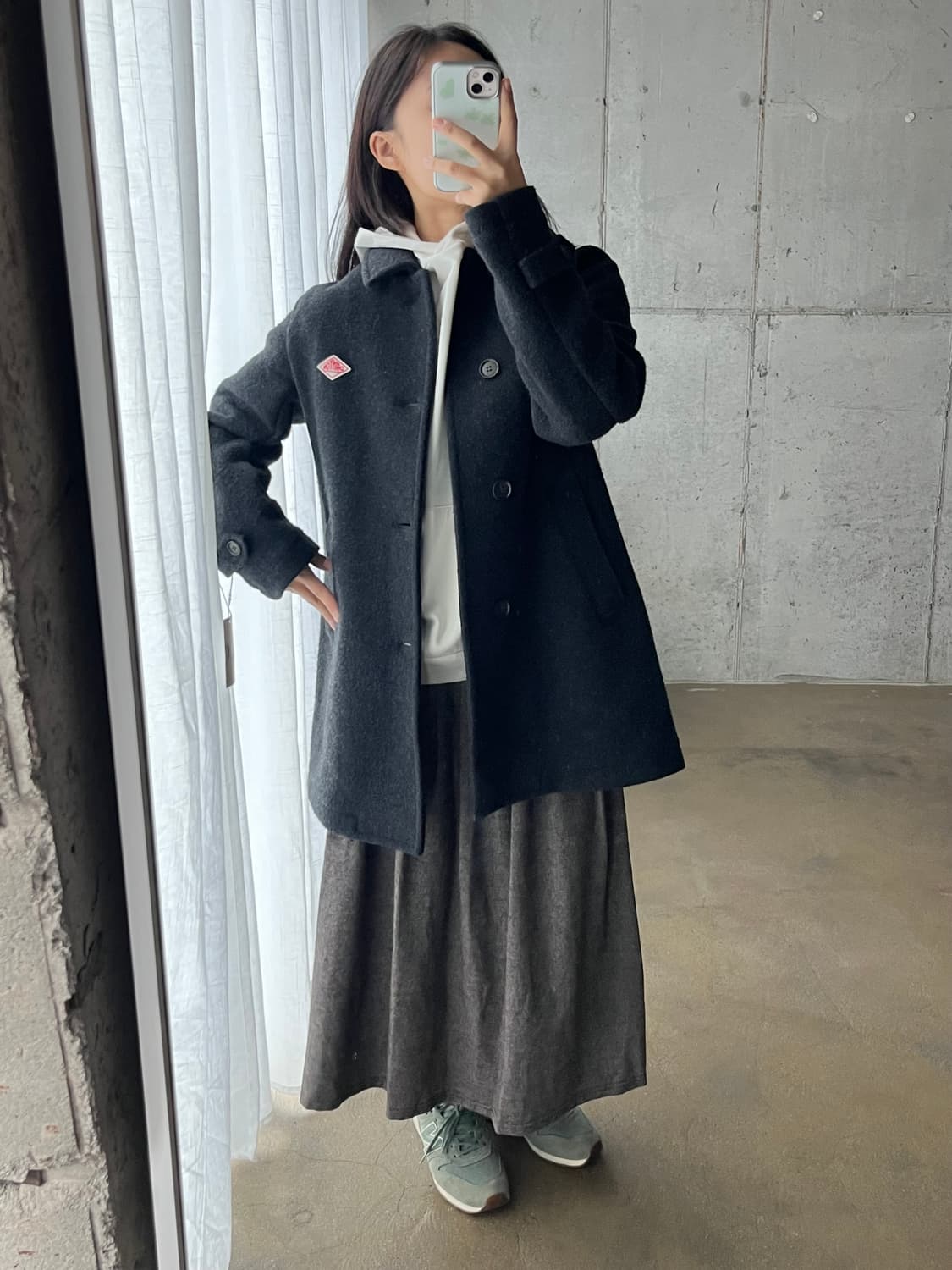 DANTON 단톤 미디 코트 그레이  상품이미지4