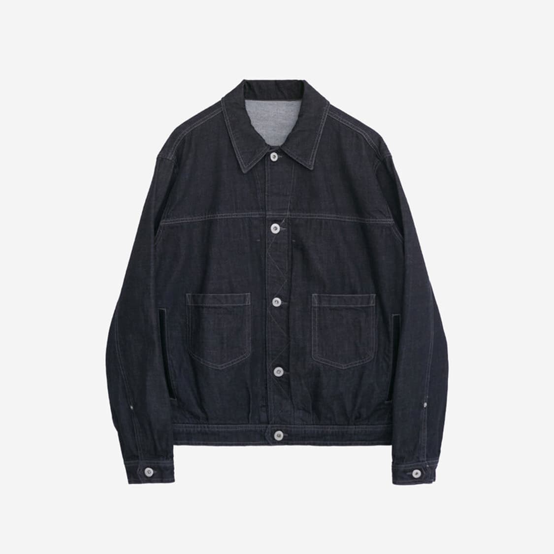 [2] 폴리테루 데님 트러커 인디고 상품이미지1