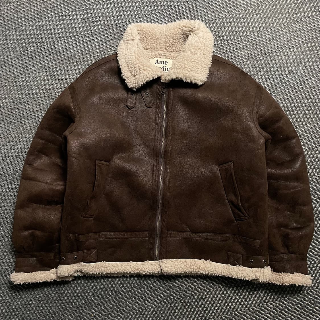 Ame Studio 하이넥 스웨이드 무스탕 자켓y 5318 상품이미지2