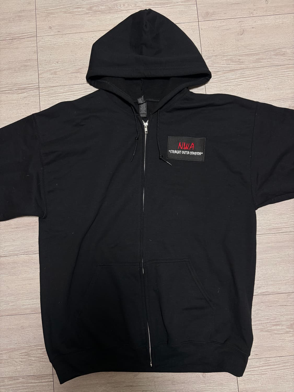 N.W.A 블랙 후드집업 상품이미지2