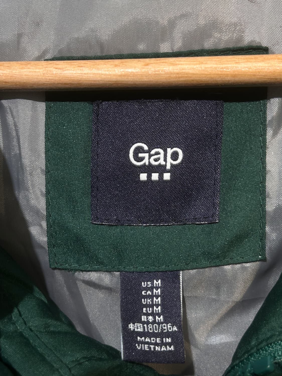 90s올드갭 패딩 베스트 빈티지그린 상품이미지10
