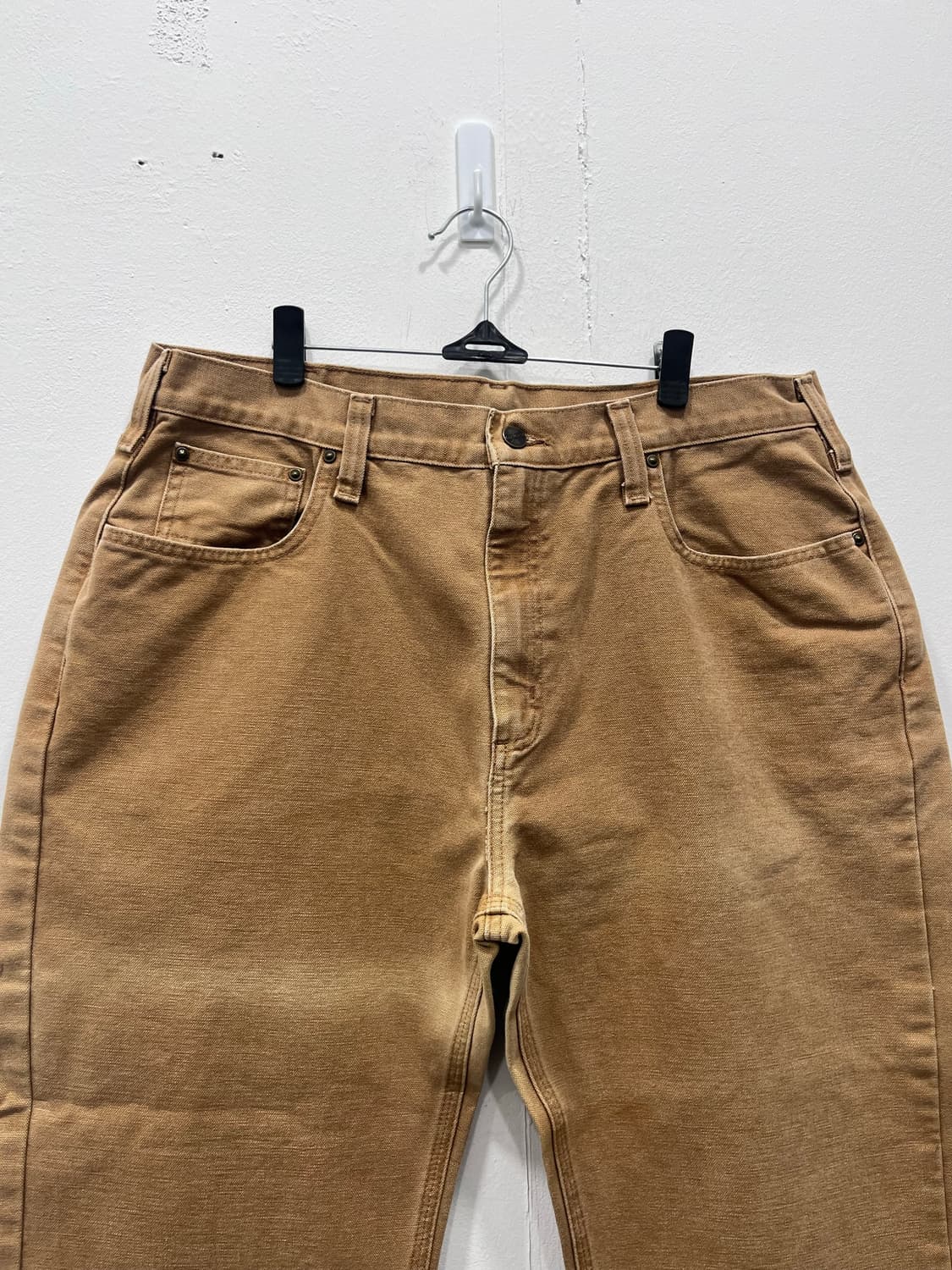 칼하트 브라운 워크 팬츠 릴렉스핏 38인치 상품이미지5