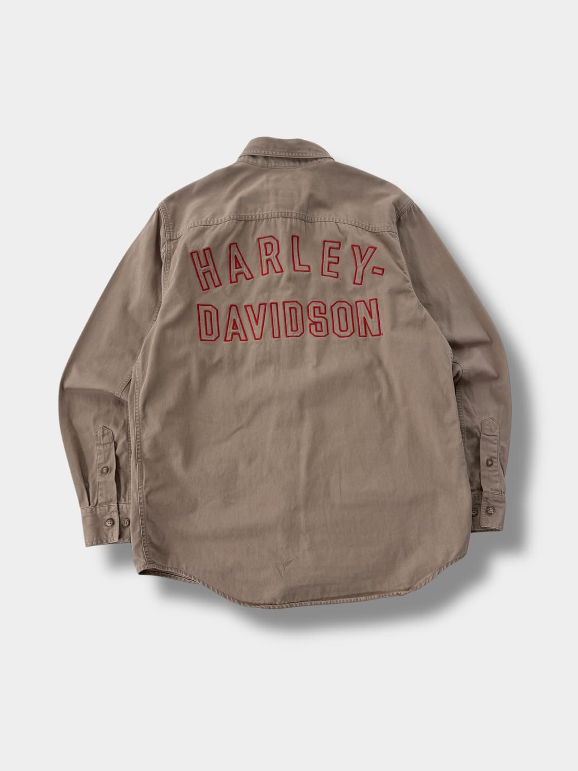 할리데이비슨 코튼 트윌 지수 빅로고 워크 셔츠 상품이미지2