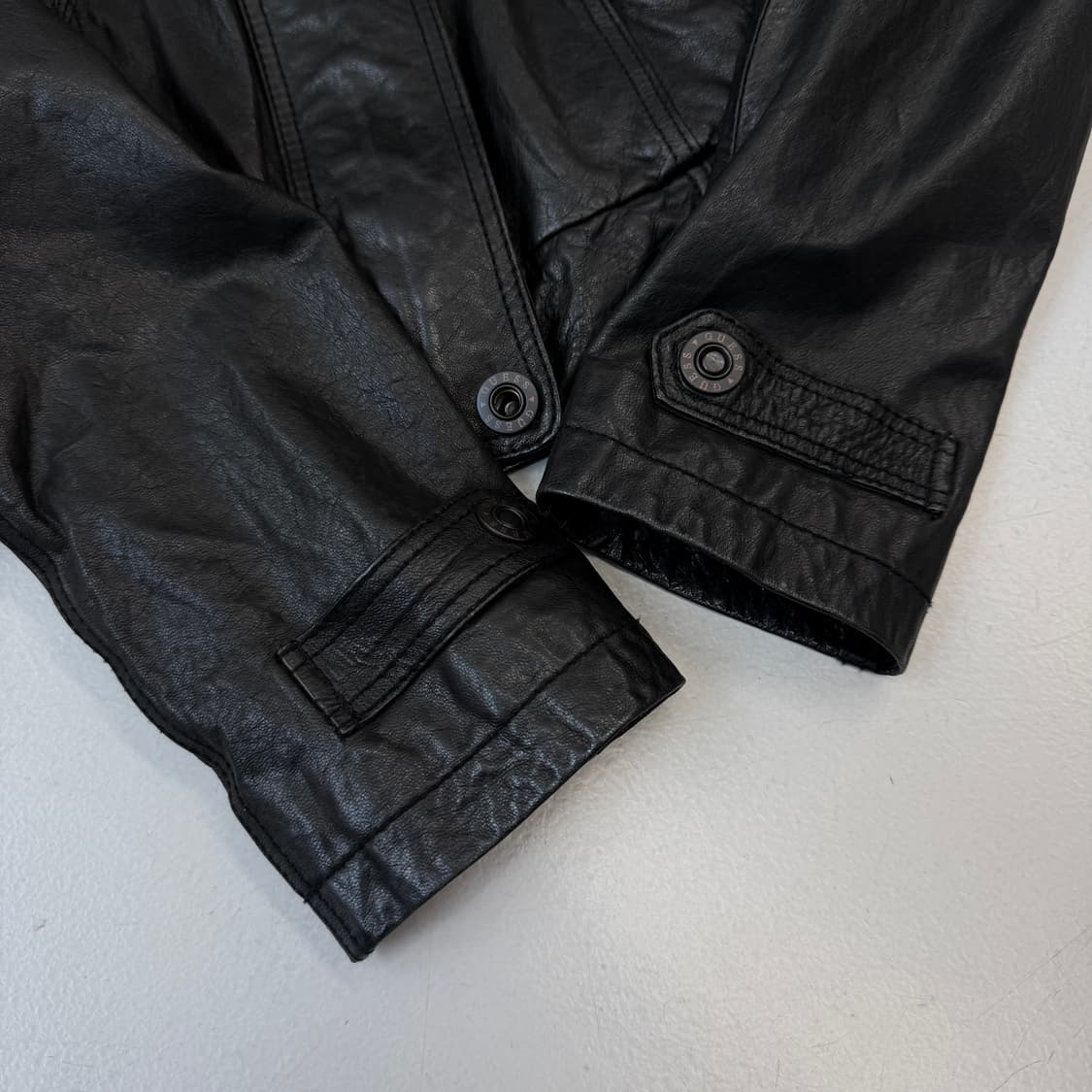 램스킨 양가죽 하이넥 락 시크 크롭 리얼 레더 가죽자켓 상품이미지6