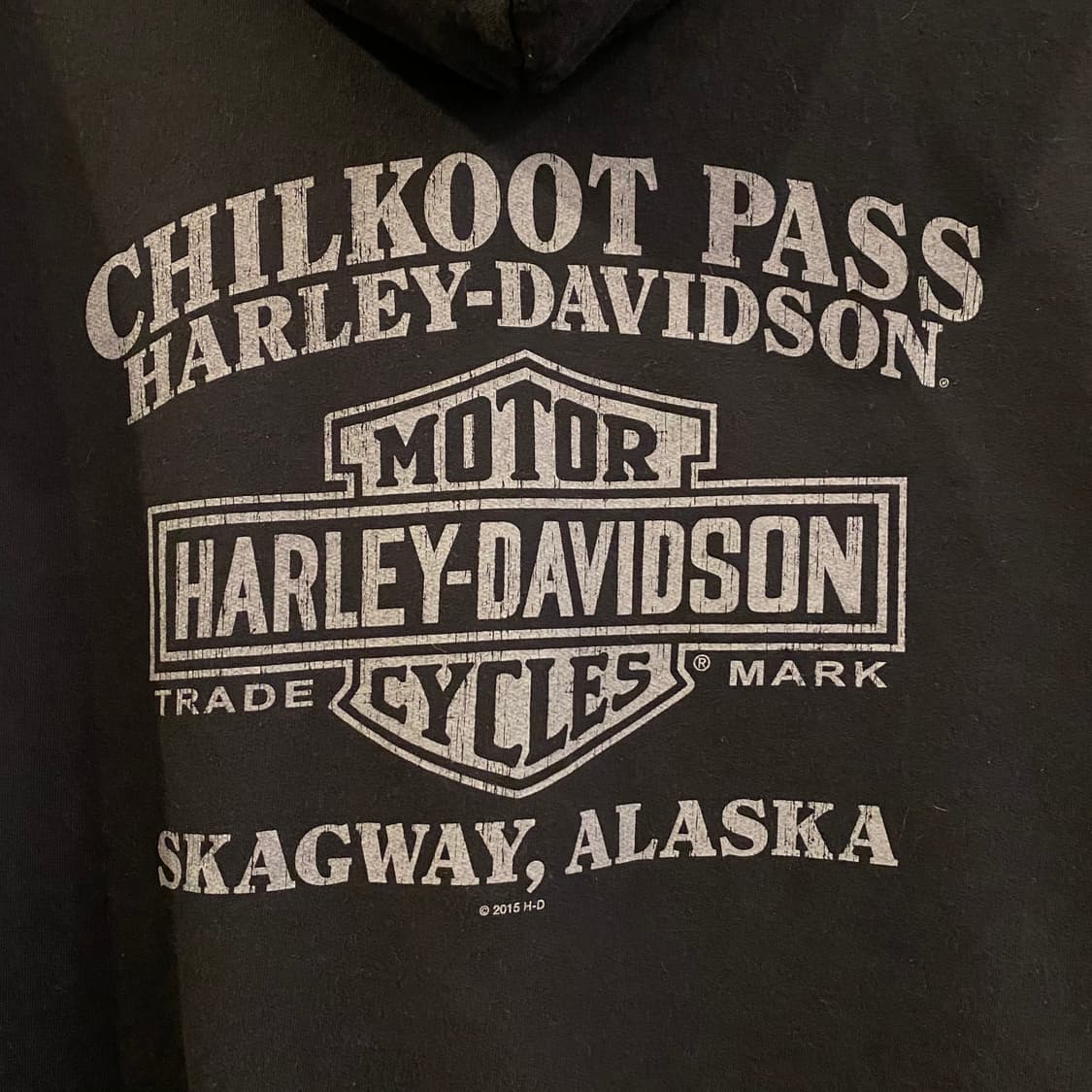 90s USA 할리데이비슨 빅로고 알라스카 후드집업  상품이미지10