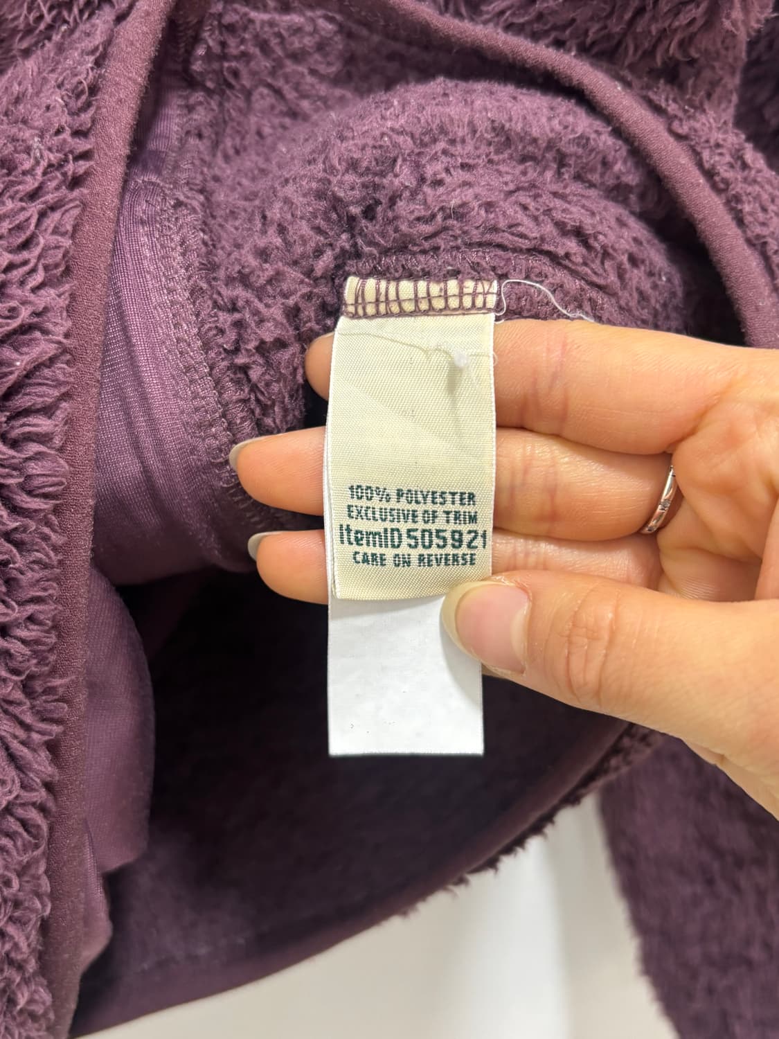 L.L.Bean 엘엘빈 자주색 플리스 풀오버 상품이미지9