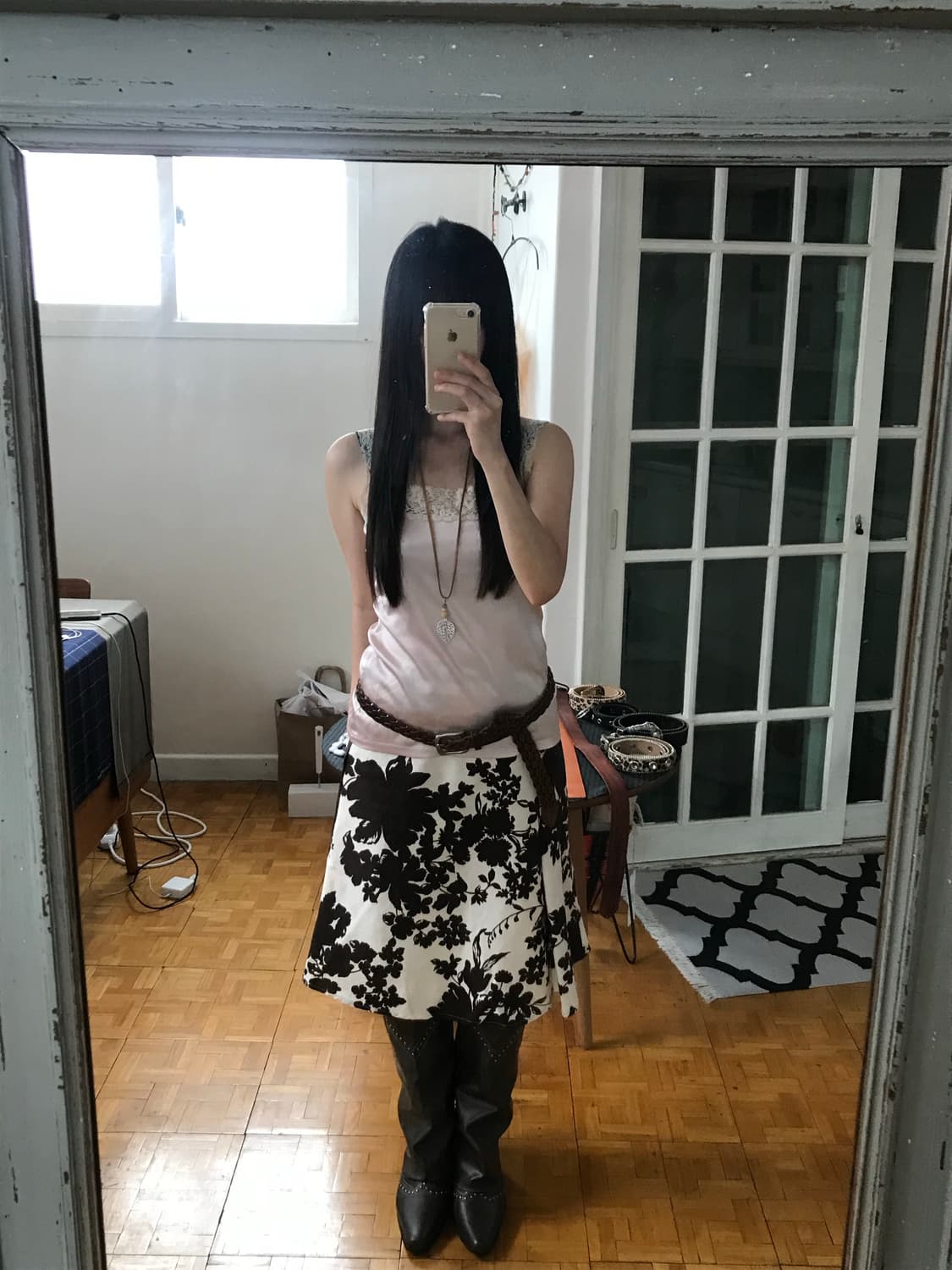 vintage pink lace sleeveless 상품이미지3