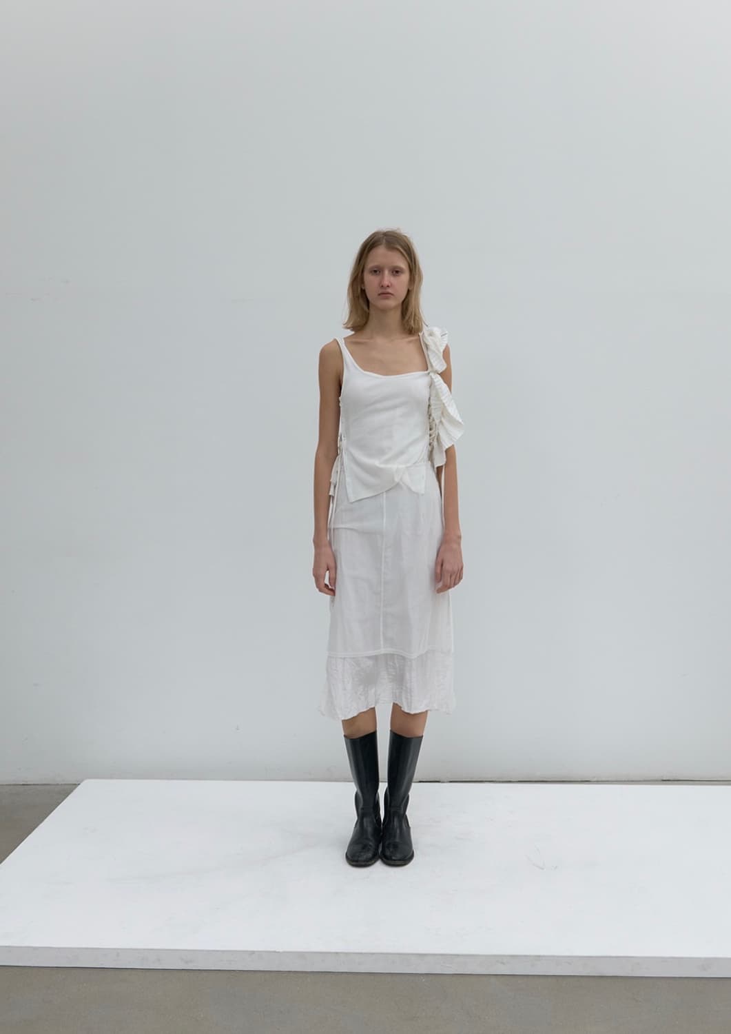 낫띵에브리띵 메쉬 레이어드 미디 스커트 상품이미지1