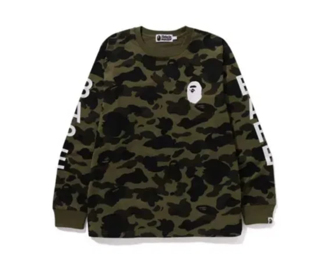 베이프 카모 롱슬리브 상품이미지1