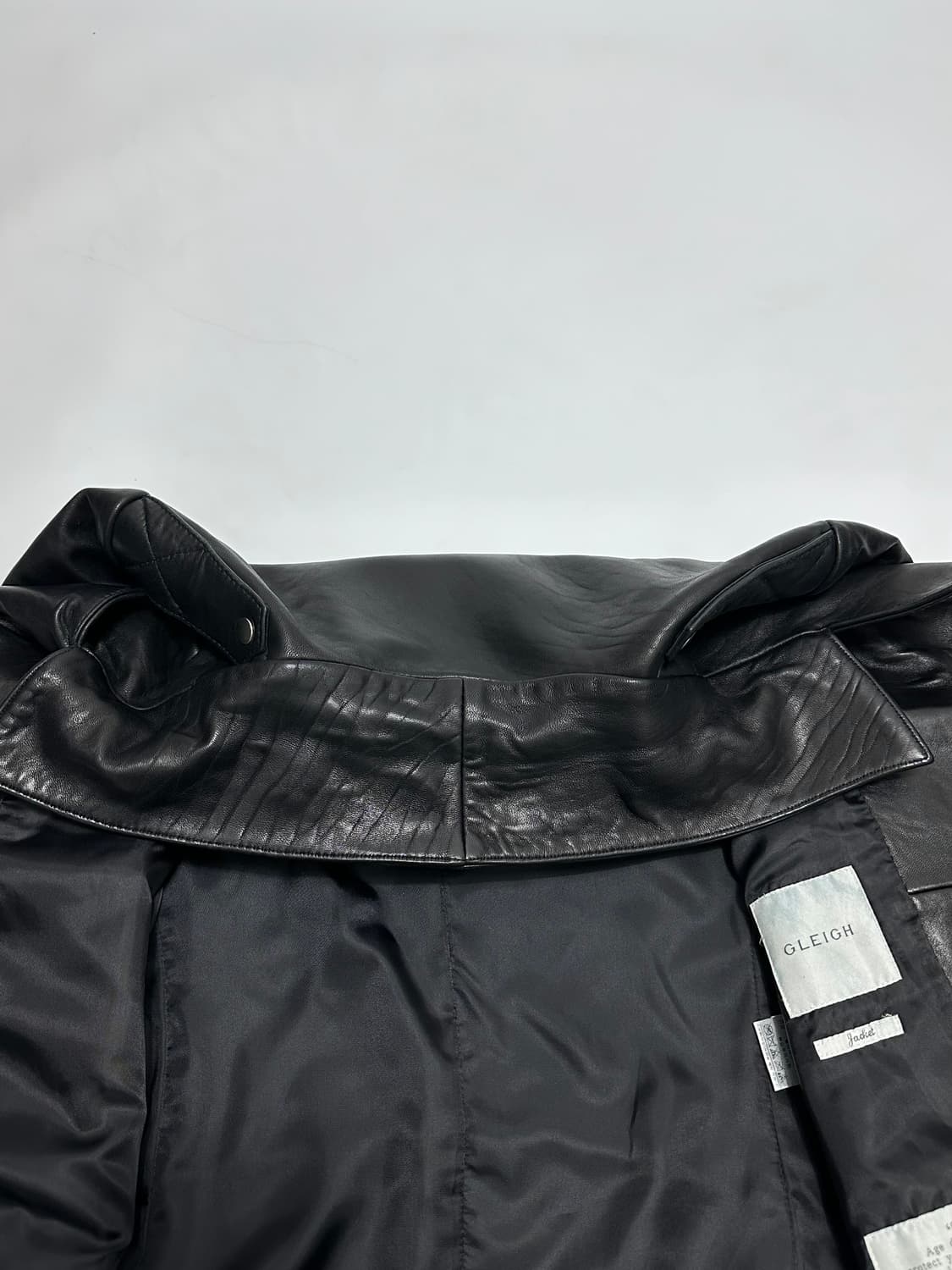 GLEIGH 양가죽 라이더 자켓 여자 레더 상품이미지8