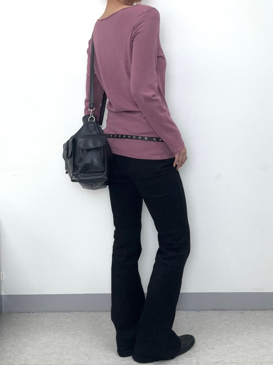 빈티지 핑크 스트라이프 롱슬리브 상품이미지7