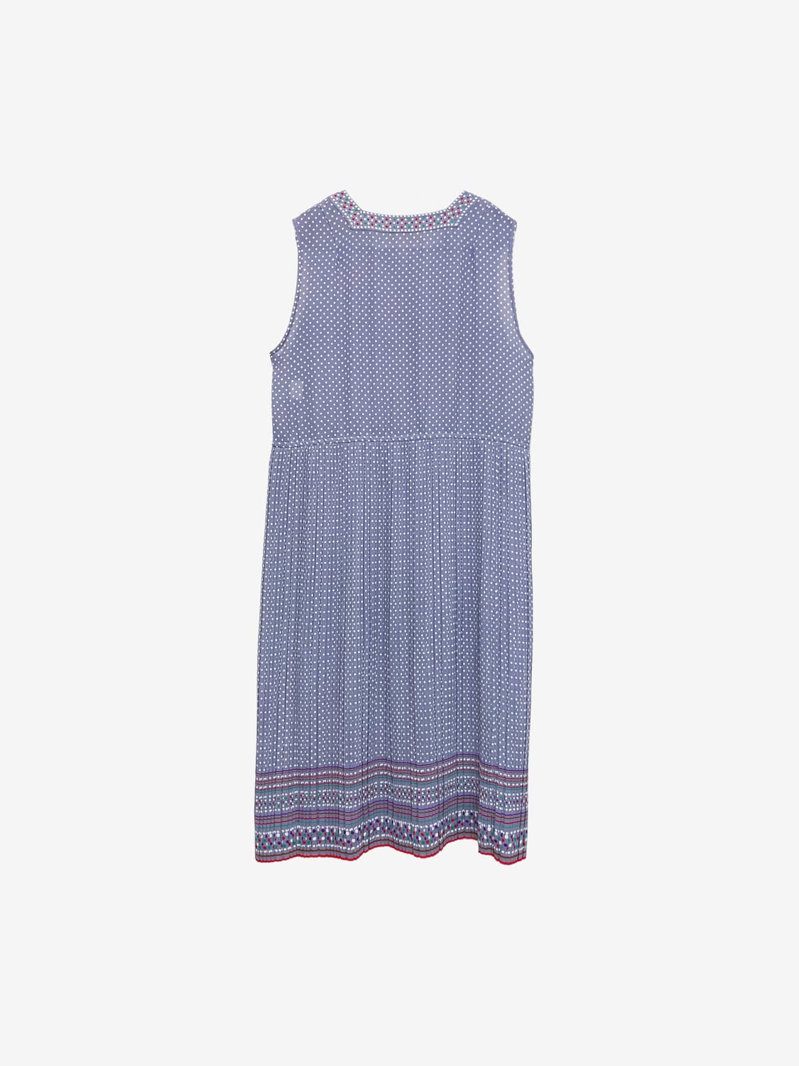 Dot Pattern Long Dress - Purple Gray 상품이미지6