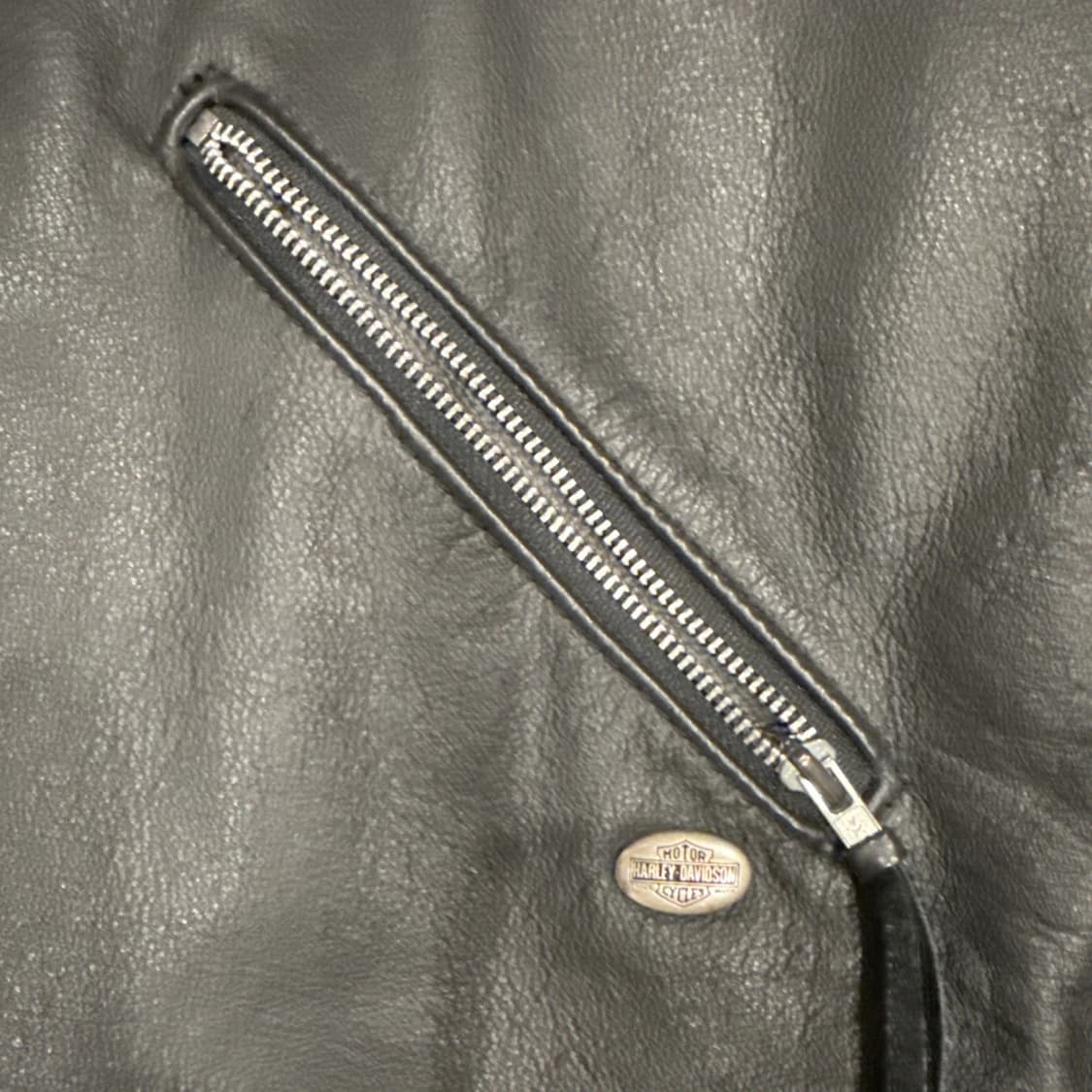 할리데이비슨 빈티지 더블 라이더 가죽 자켓 상품이미지4
