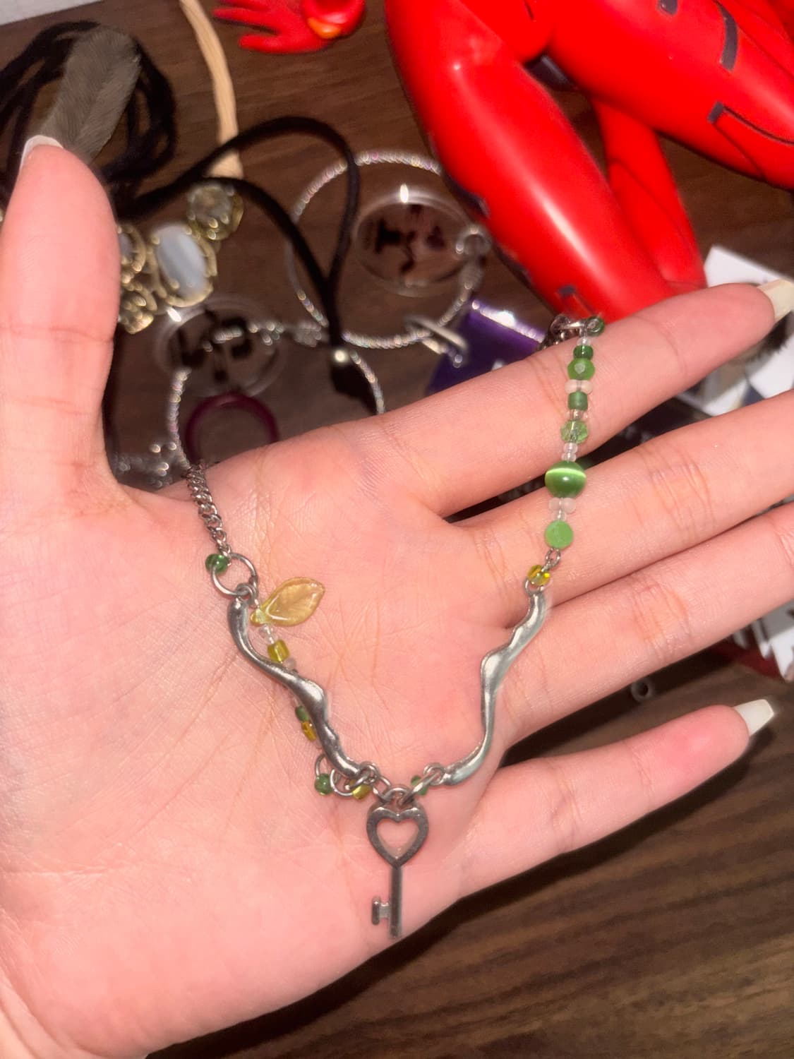 열쇠 비즈 목걸이  상품이미지1